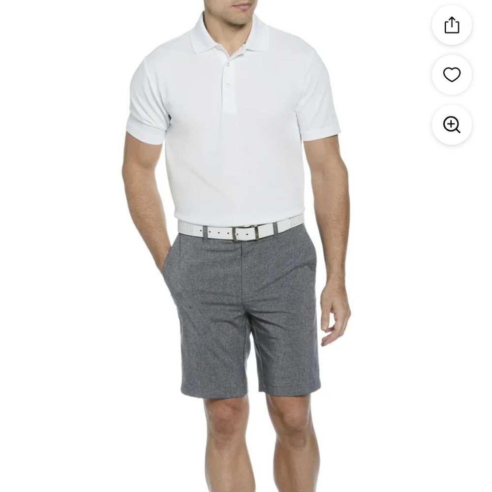 Hogan Gray Flat Front Golf Shorts Professional Style